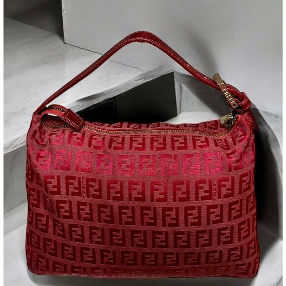 Vintage FENDI Zucchino Jacquard Handbag - Picture 2 of 15